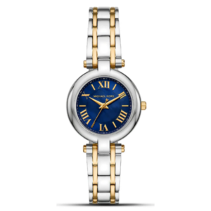 Michael Kors Women’s Quartz Two-Tone Stainless Steel Navy Blue Dial 38mm Watch MKO1085