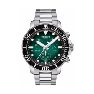 TISSOT Men’s Quartz Swiss Made Stainless Steel Green Gradient Dial 45mm Watch T120.417.11.091.01